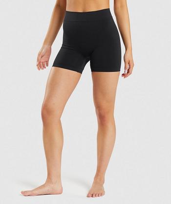 Gymshark Seamless Ženske Boxer Crne | HR 3181WNB